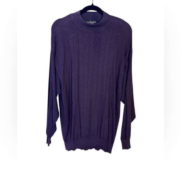 Men's  UOMO Couture Crew Neck Purple Sweater Size XL - Picture 1 of 4